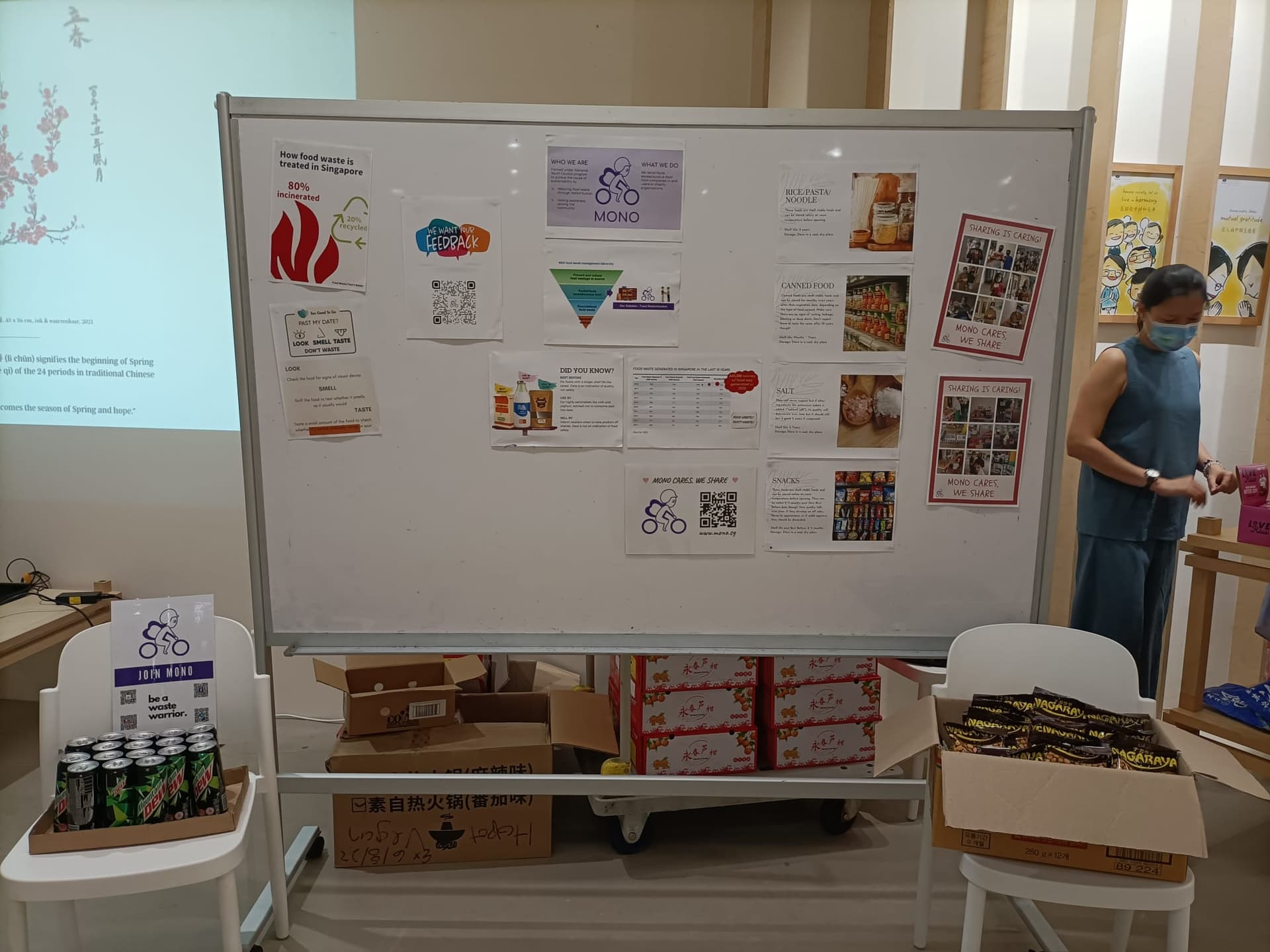 Knowledge board on food waste
