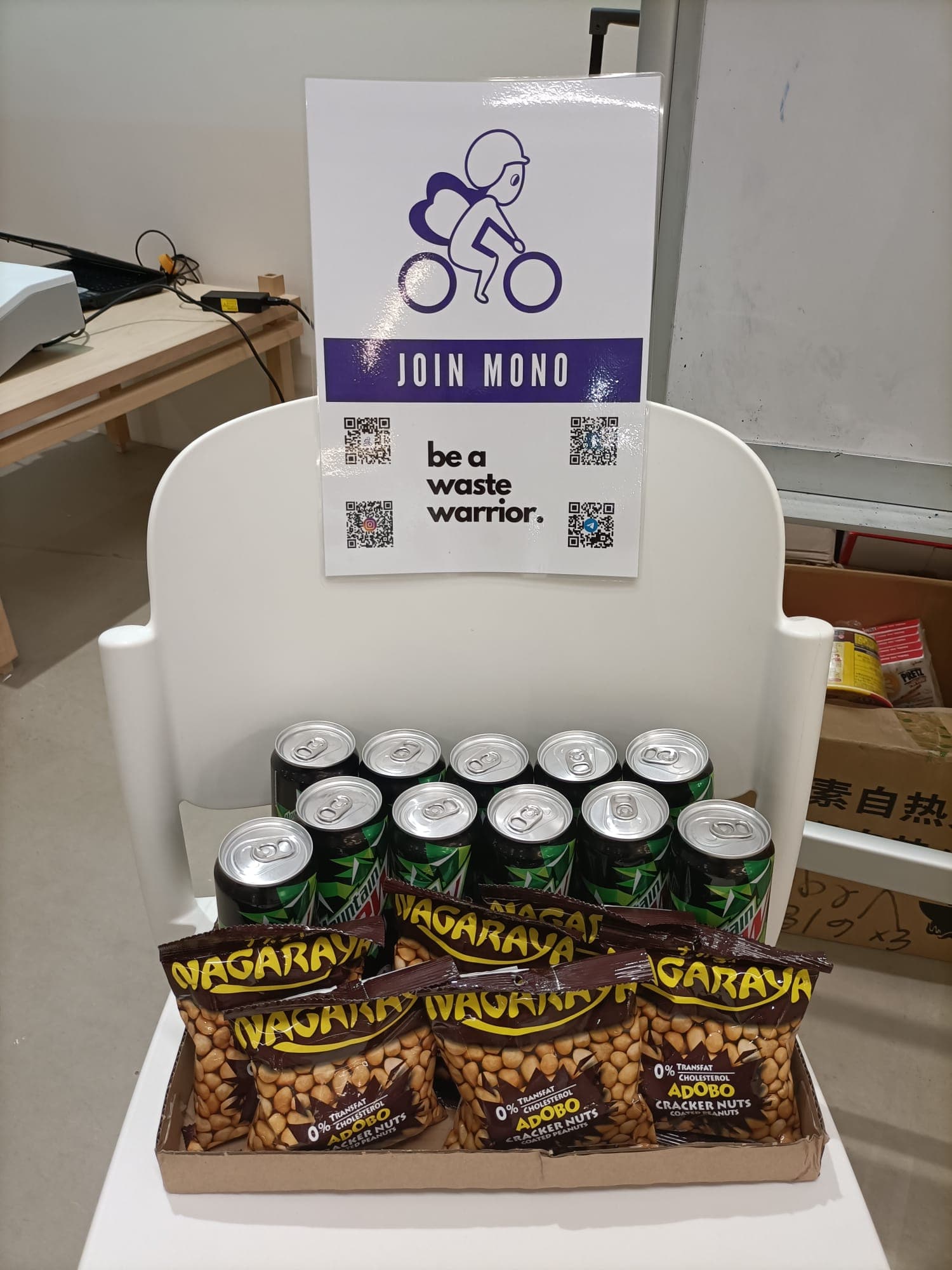 Drinks and snacks for supporters