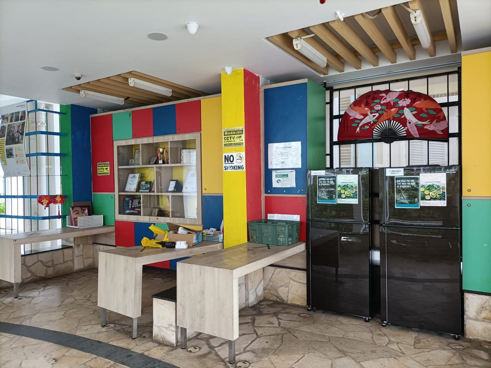 Colourful food at Woodlands fridge