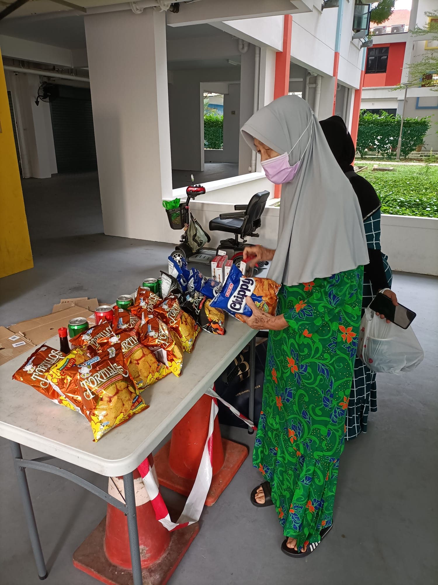 Resident at an outreach session